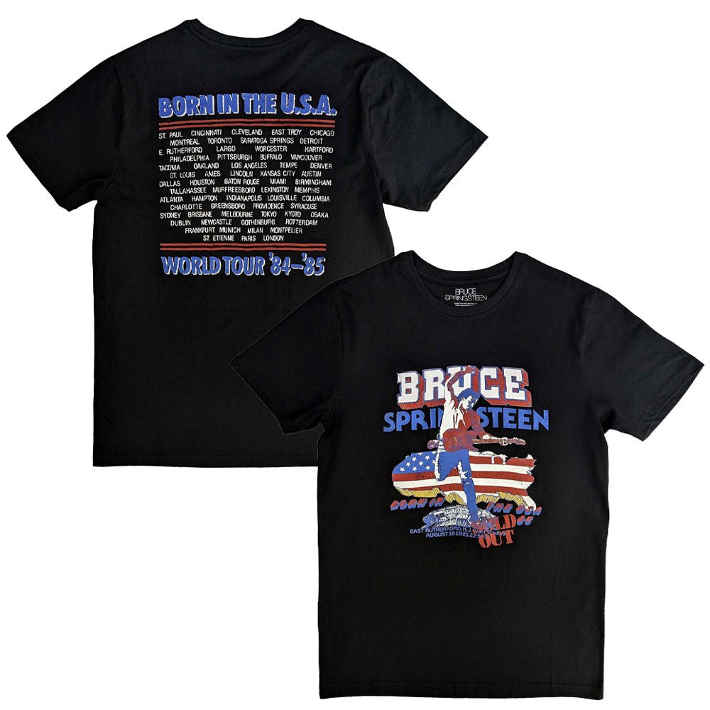 BRUCE SPRINGSTEEN ブルーススプリングスティーン (11月 映画公開 記念 ) - Born In The USA '85 / バックプリントあり / Tシャツ / メンズ - PGS